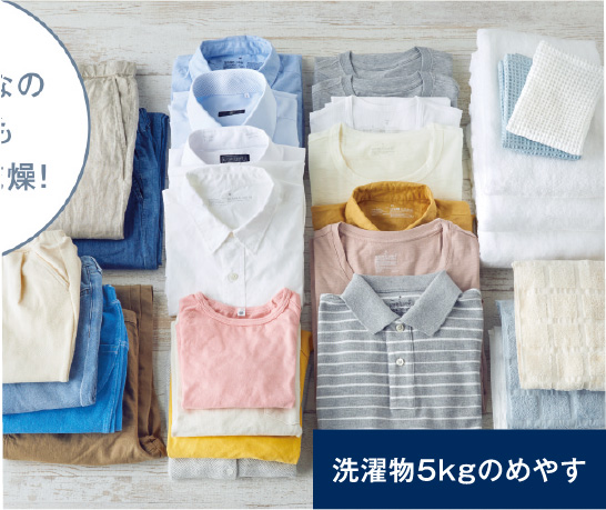 洗濯物5kgのイメージ